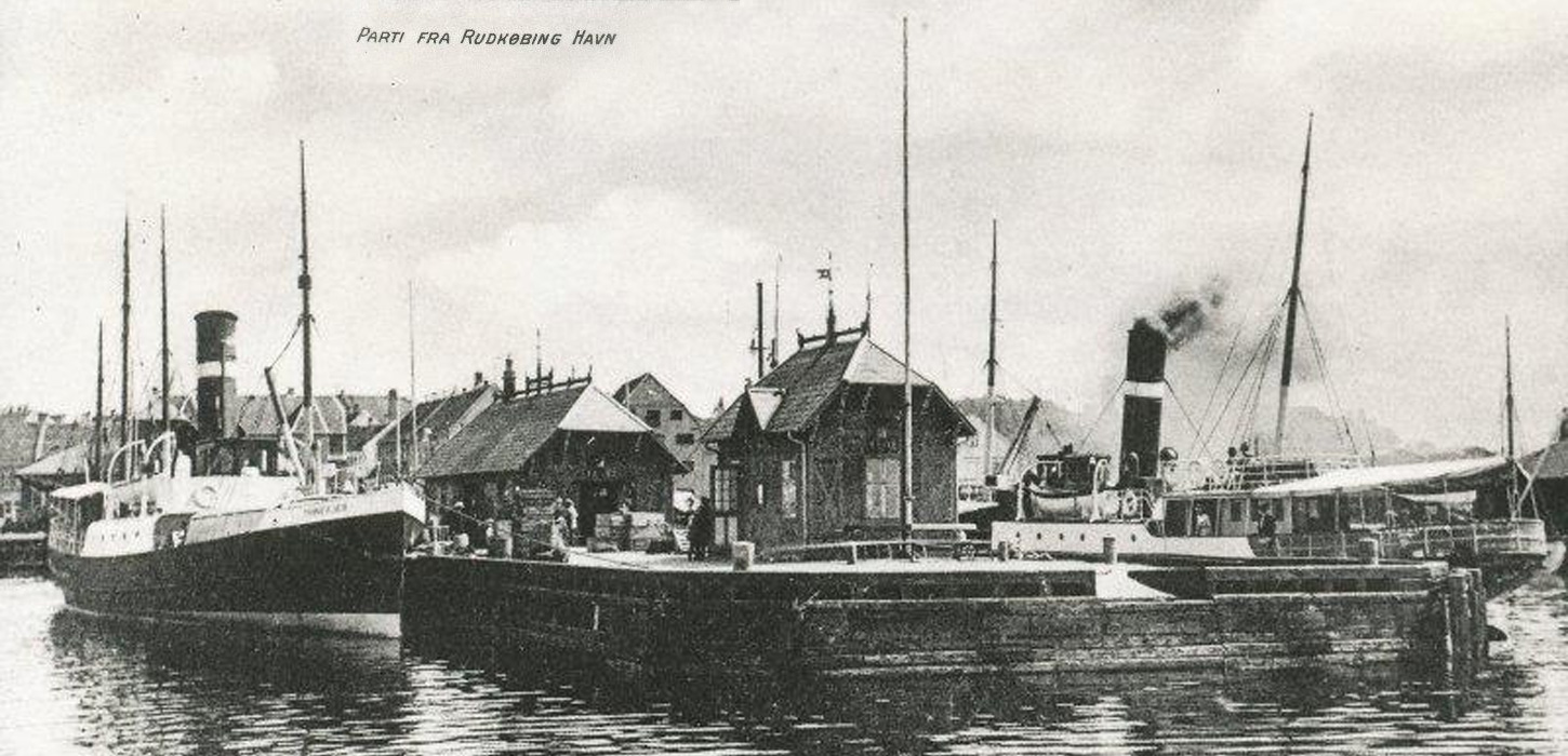 Gammelt foto fra Rudkøbing Havn