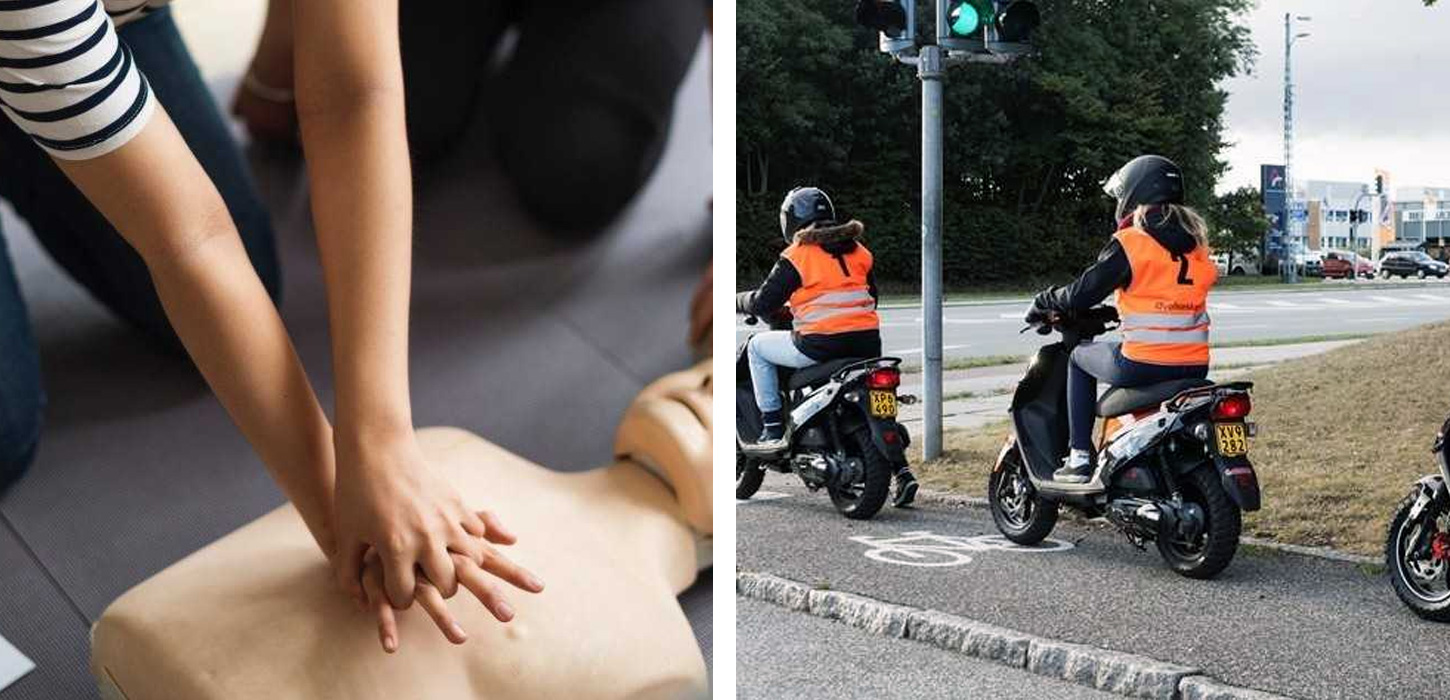 På Langeland Ungdomsskole har aktiviteter ligefra førstehjælp til knallertkørekort