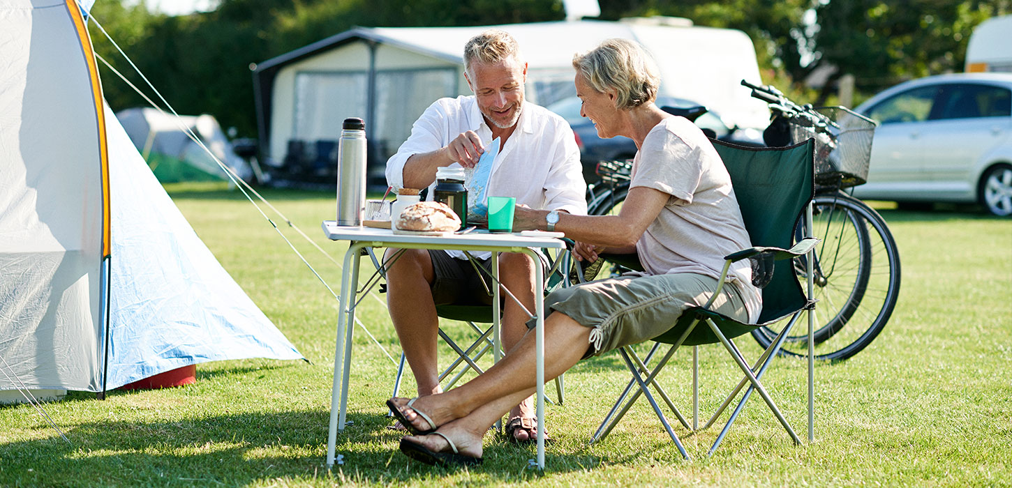 Par på campingferie