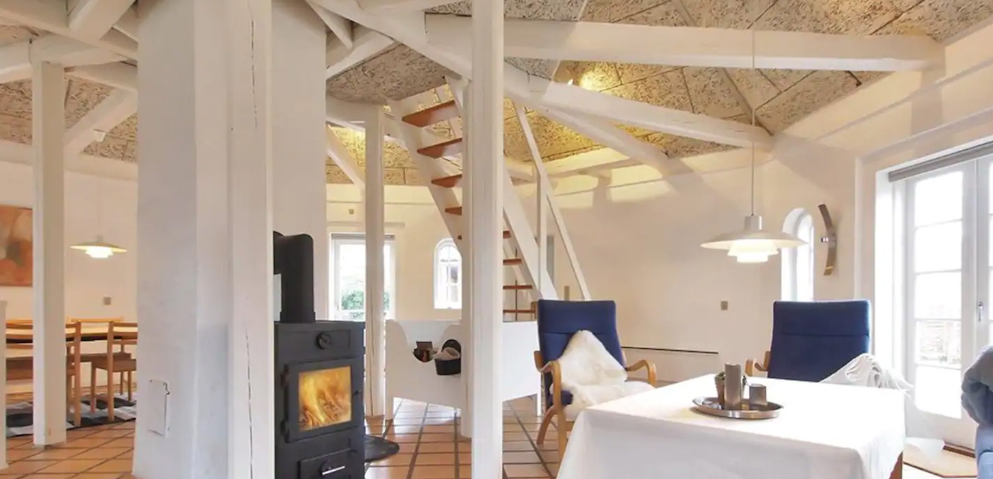 Ild i brandeovnen i Hønsehuset B&B