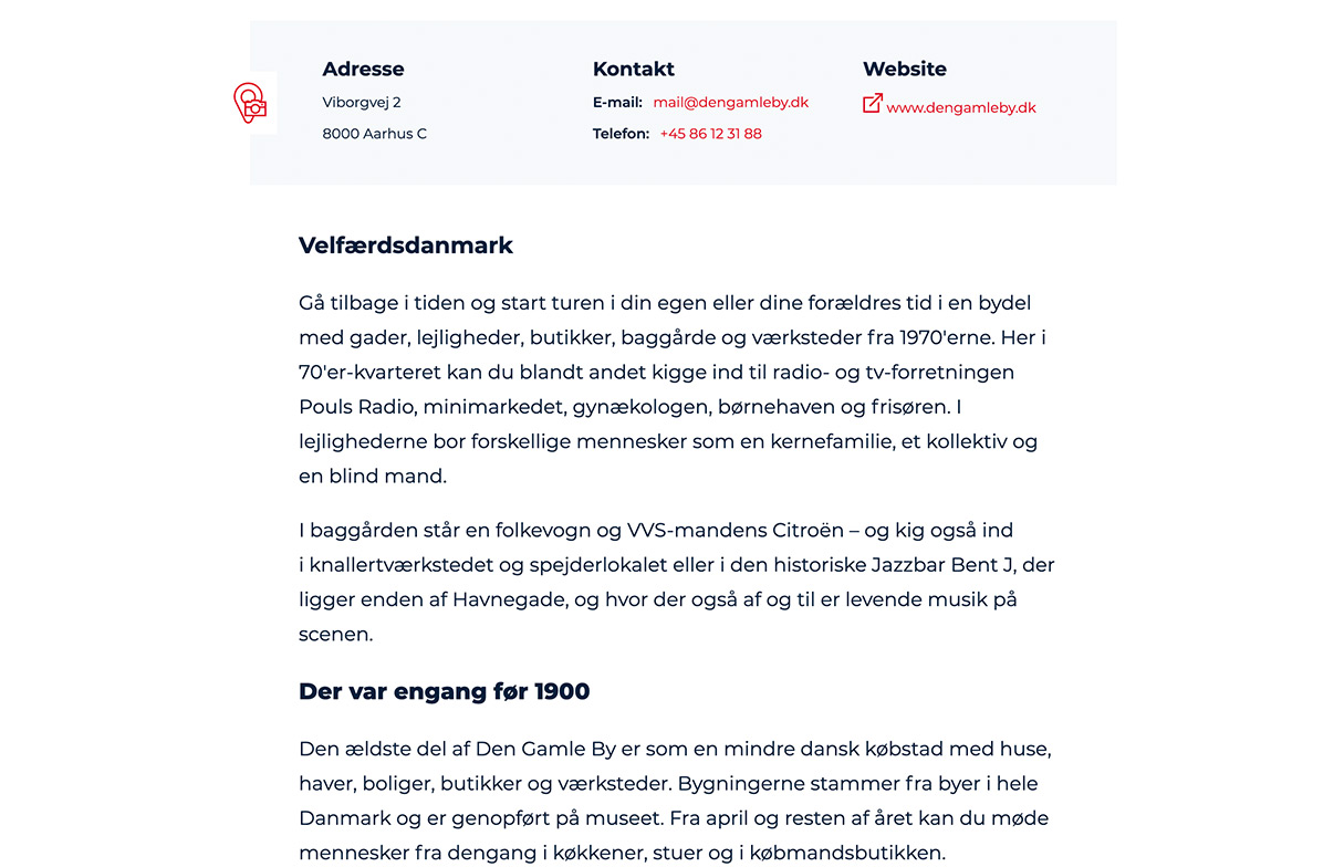 Sådan vises din hovedtekst