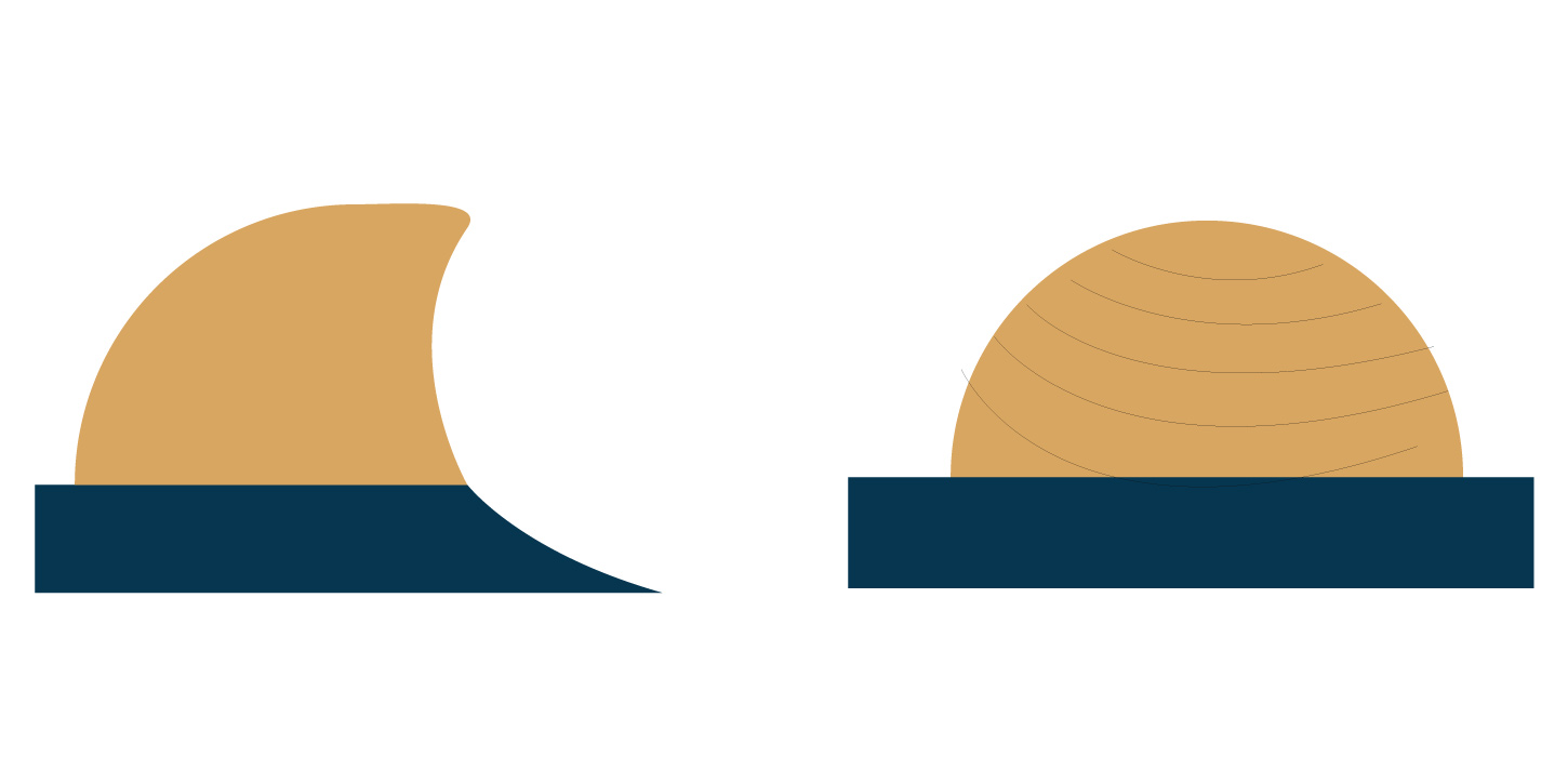 Illustration: Kystnære hatbakker