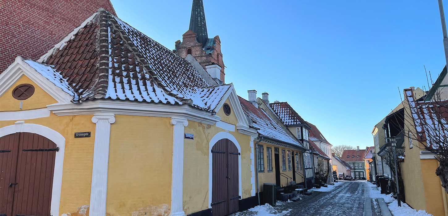 Vinter i Rudkøbing på Langeland