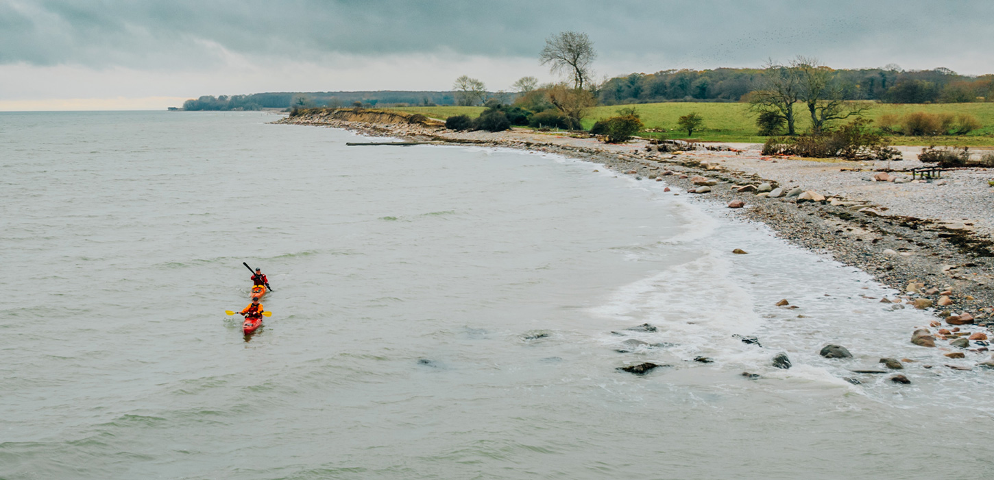 Havkajak på Langeland, Påø Strand